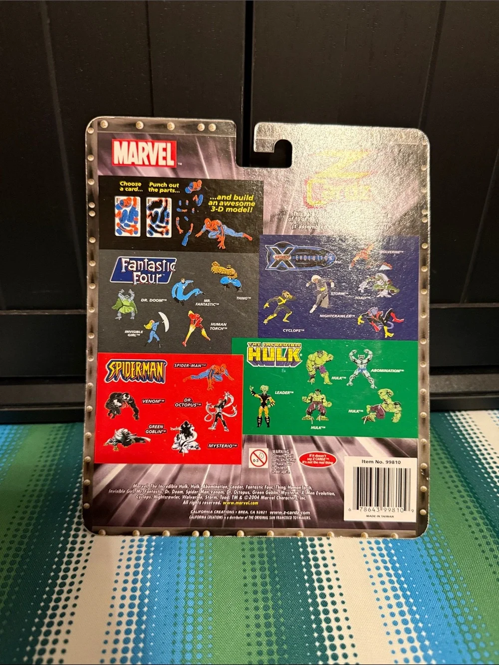 Marvel Action Figure Pack with Purple and Green Accessory Decals
